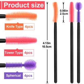 YALOJE 12pcs Sewing Machine Cleaning Brush Set, 3 Styles Silicone Brushes, Small Gap Cleaner, Mini Lint Dust Remover for Quilting Tools, Keyboards, Craft Supplies (3 Colors)