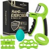 roygra Hand Grip Strengthener, Adjustable Grip Strength Trainer with 4
