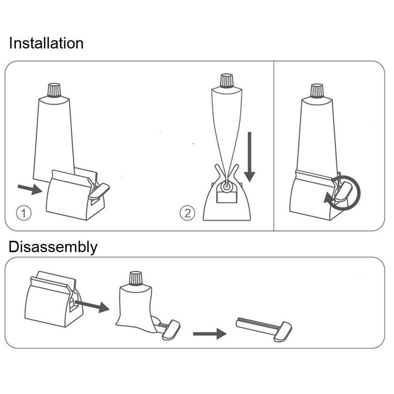 MIRACLE Toothpaste Roller Squeezer Set of 2 Rolling Tube Toothpaste