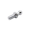 2 pcs10mm BALL STUD BOLT M8 thread Silver for gas