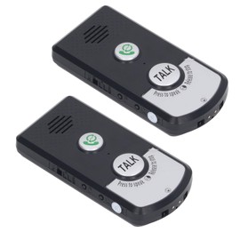 2 Way Voice Intercom, 2 Pcs Wireless Intercom Unit Super Long Range Wireless Intercomunicador Waterproof Intercom Doorbell System Unit for Household, Office, Laboratory Environment