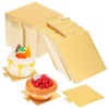 50pcs 3.54x3.3inch Mousse Cupcake Square Base Paper Cupcake