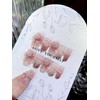 Nail Tip, Long Nail Tip, 24 Pieces, Glitter, Glossy, 3D