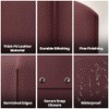 Caja de pañuelos de Cuero (Classic-Textured Deep Brown, 1 Pack)