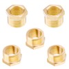 AOPANDA Brass Reducing Hex Bushing 3/4 NPT male x 1/4
