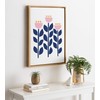 Kate and Laurel Sylvie Nordic Flowers Framed Canvas by Myriam