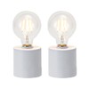 JHY DESIGN Set of 2 White Table Lamp Battery Powered