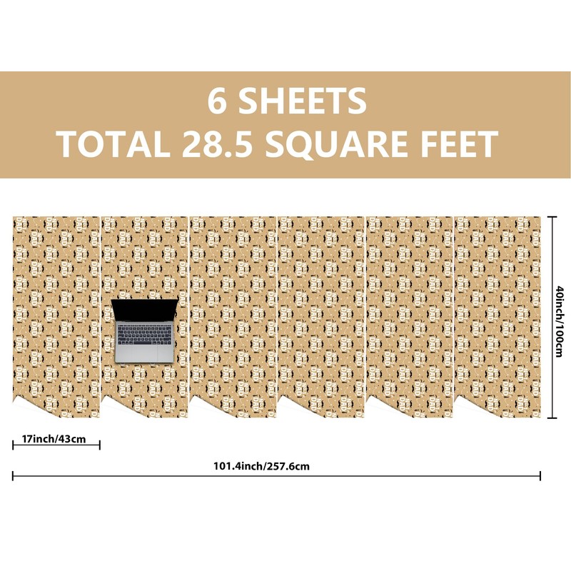 Vnaaem Kraft Fathers Day Wrapping Paper Roll for Dad Men