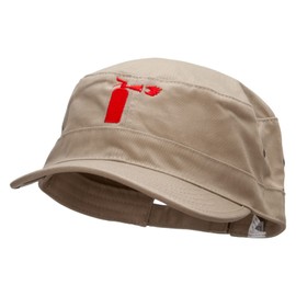 e4Hats.com Fire Extinguisher Big Size Trendy Army Style Cap - Khaki XL-3XL
