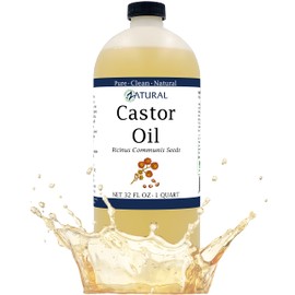 Zatural Castor Oil-Ricinus Communis-100% Pure, Clean Castor Oil(32 Ounce)