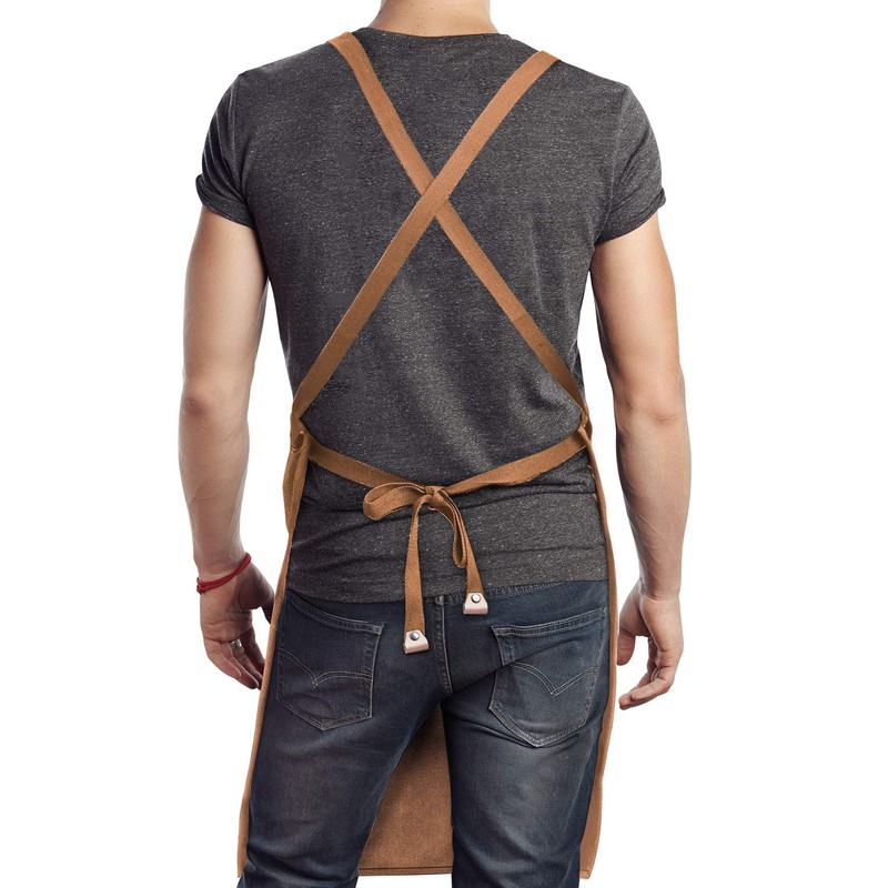 carrotez Chef Apron, Waterdrop Resistant Cotton Canvas Cross Back Adjustable