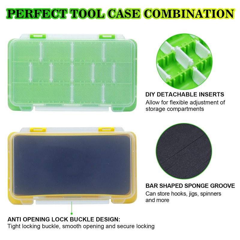 MAFIMOEA Fishing Handheld Tackle Storage Bag, Dry-Wet Separation, Waterproof Fishing