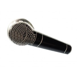 Miniblings Microphone Brooch Pin Badge Music Hip-Hop Rap MC Micro Black - Handmade Fashion Jewellery I Lapel Pin Button Pins, Metal