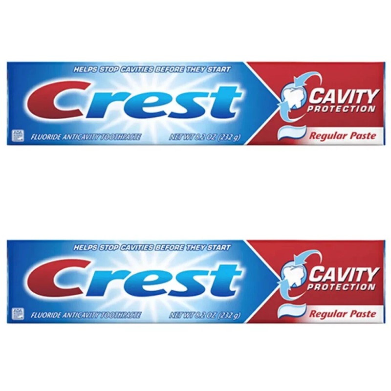 Crest Pack of (2) New Crest Cavity Protection Toothpaste Regular