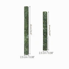 HOLIDYOYO Jade Rolling Pin Rolling Pin Stone for Dough Non-Stick Rolling Pin for Dumpling and Dough Wrapper Ergonomic Rolling Stick for Kitchen Baking Easy to Clean 10.24 Inches