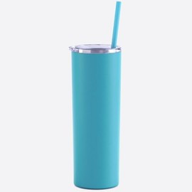Maars Skinny Steel Stainless Steel Tumbler, 20 oz | Double Wall Vacuum Insulated (Matte Caribbean Cool), Large