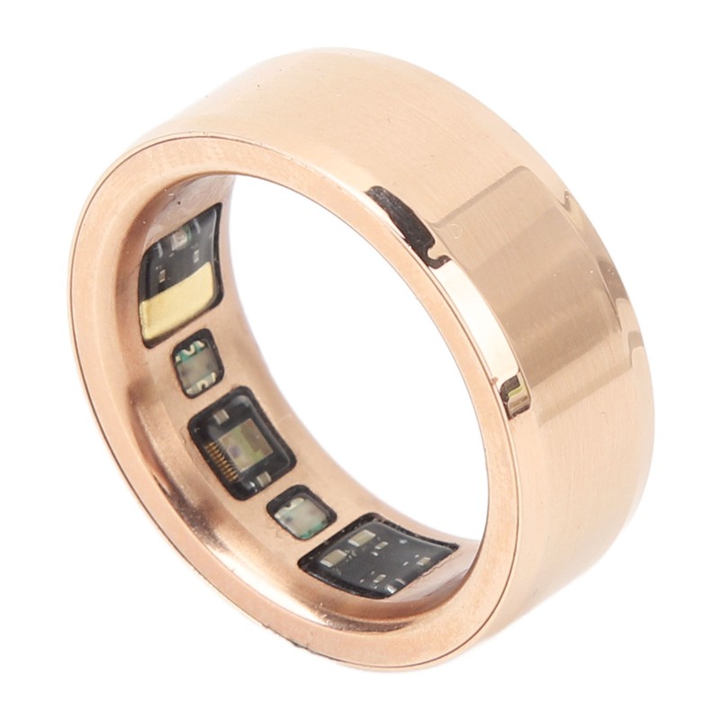 Smart Ring Pink Gold Sleep Monitor Health Tracker Waterproof Aluminum