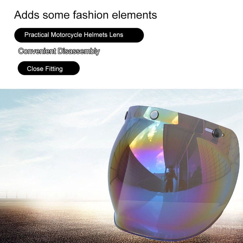 Motorcycle Anti-UV Anti-Scratch Helmets Lens Bubble Visor Wind Shield Lens