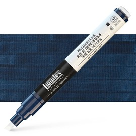 Liquitex : Professional : Marker : 2-4mm Chisel Nib : Prussian Blue Hue