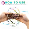 Flow Ring Spinner Ring Arm Toy,3D Geometric Magic Flow Spiral