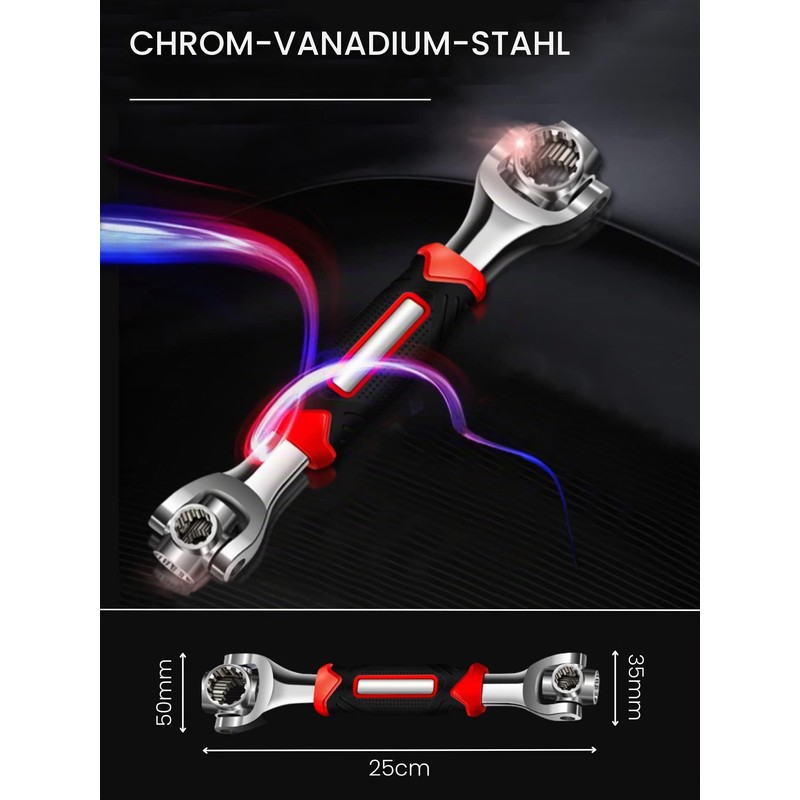 MAGIC SELECT Universal Socket Wrench 48 in 1 Ratchet with