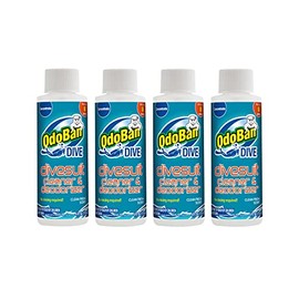 OdoBan Dive No-Rinse Wetsuit Cleaner Concentrate, 4-Pack, 4 Ounces Each