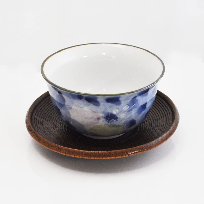 Ishida 67601 Sentubuu Wooden Tea Saucer, 4 Inches