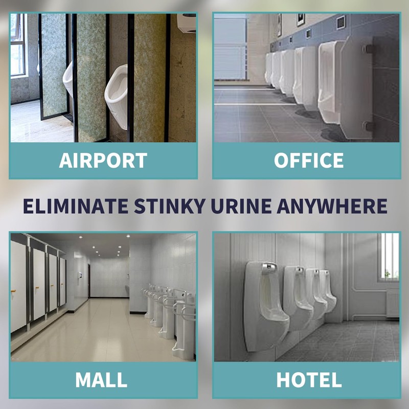 TheMadFox Commerical Urinal Mats 6 Pack, Water Absorption Deodorization Urinal