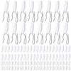 60 Sets Plastic Curtain Clips with Hook, Drapery Hooks for