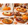 Pumpkin Butter Dish with Lid,Multi-Purpose Pumpkin Shaped Butter Dish &