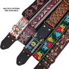 Adjustable Guitar Strap,Comfortable and durable Jacquard Embroidery Cotton Guitar Straps