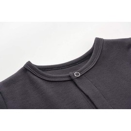 Teach Leanbh Baby Boys Girls Footed Pajamas with Mittens Cotton Long Sleeve Snap-up Romper Jumpsuit Sleep and Play 0-12 Months (Army Green, 6 Months)