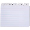 TSI Card Index Box A7 Filled with lined index cards