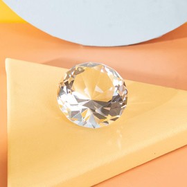 LONGWIN 60mm W Crystal Diamond Paperweight Ornament Home Venue Decorations Solid Clear