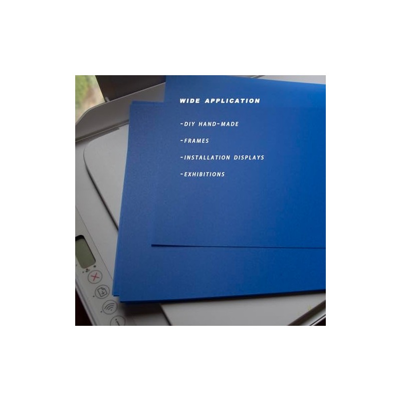 Incontesta 10 Pcs A4 Size Blue Opaque Rigid Plastic Sheet,