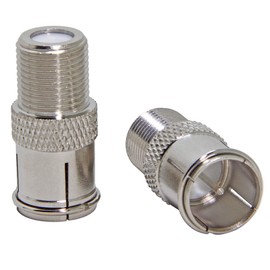 Coax Quick Connect, 2-Pack RFAdapter F Type Male to Female Push on Connector Plug for TV, Antenna, Coaxial Cable, RV Satellite Receiver