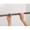 Moen TR1000OWB 44-72-Inch Adjustable Tension Mounted Straight Shower Curtain Rod,