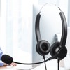 Call Center Headset Adjustable Wired Noise Cancelling Customer Service Headset