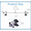 DUOFIRE Pant Hangers 15 Pack Adjustable Width Metal Skirt Hangers
