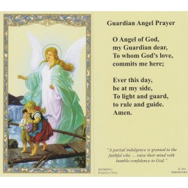 *Holy Card~"Guardian Angel Prayer" /English/-Ange