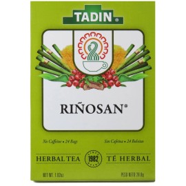 Tadin Riñosan Herbal Tea, Made in USA, 24 Bags  (6 Boxes)    Exp. 11/2026