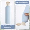 BOHUIZ 2Pcs 260ml Large Squeeze Bottles, Refillable Travel Containers Portable