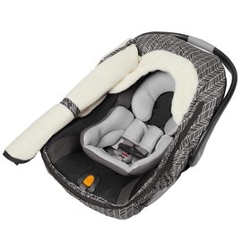 Skip Hop Winter Car Seat Cover: Ultra Plush Fleece, Grey Feather