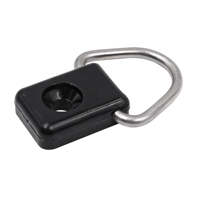 Tiardey 10 Pcs Kayak D Ring Black Canoe D Buckle