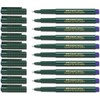 Faber-Castell Fibre Pen, Fine-Pen 1511, 0.4 mm, blue, 10 Stifte