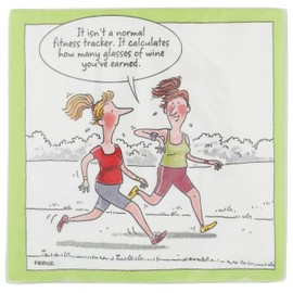 Design Design Glasses of Wine Tracker Cocktail Napkins