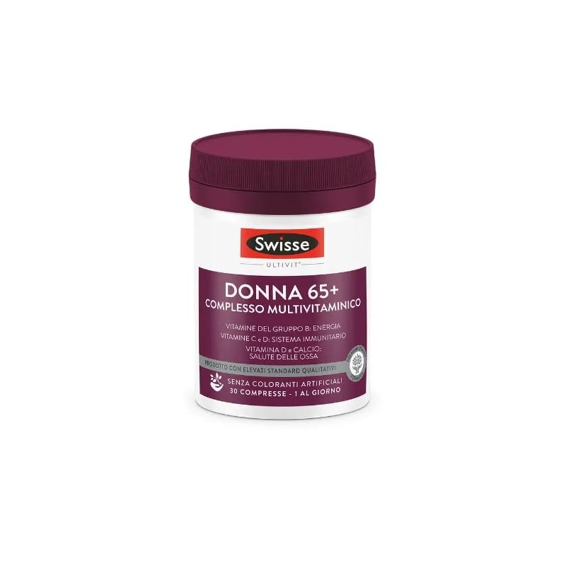 Swisse Donna 65+ Multivitaminico, Integratore Alimentare Multi-nutriente per Supportare l'Alimentazione