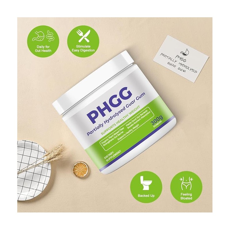 PHGG Partially Hydrolyzed Guar Gum | Organic Sunfiber Soluble Fiber