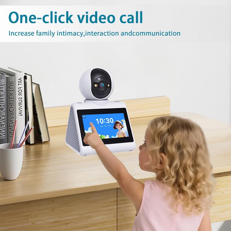 CIAJIE Two Way Video Camera,Indoor Home Security Cameras Pet Dog