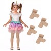 Zando 4 Pairs Nude Tights for Baby Girl 1-2T Ultra